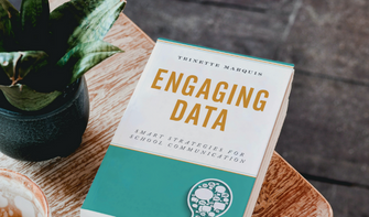 Engaging Data book on a table.